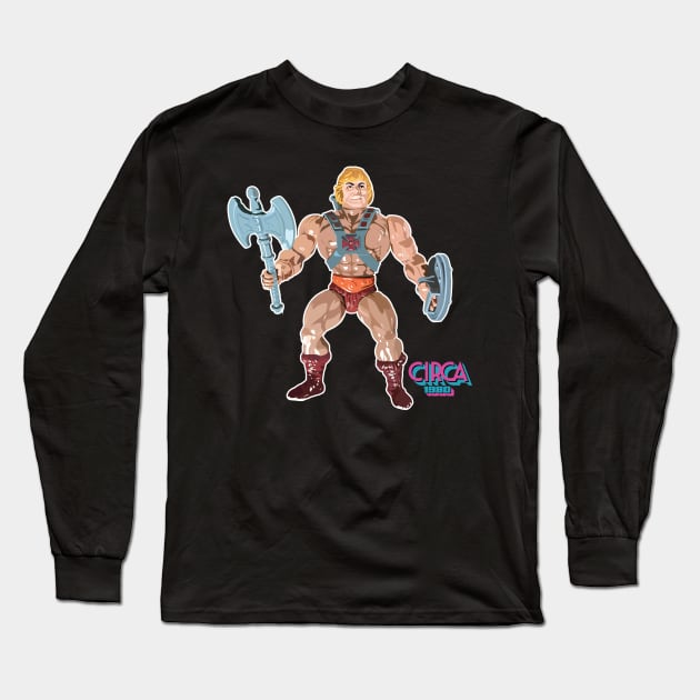 He-Man Long Sleeve T-Shirt by miggs